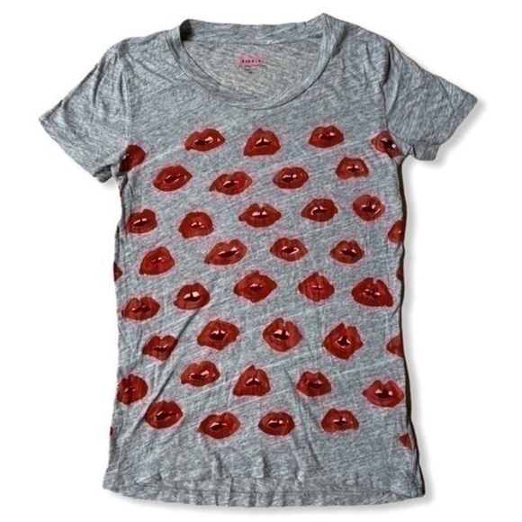 Donald Robertson for J. Crew Kiss Kiss Tee XS - Picture 1 of 7